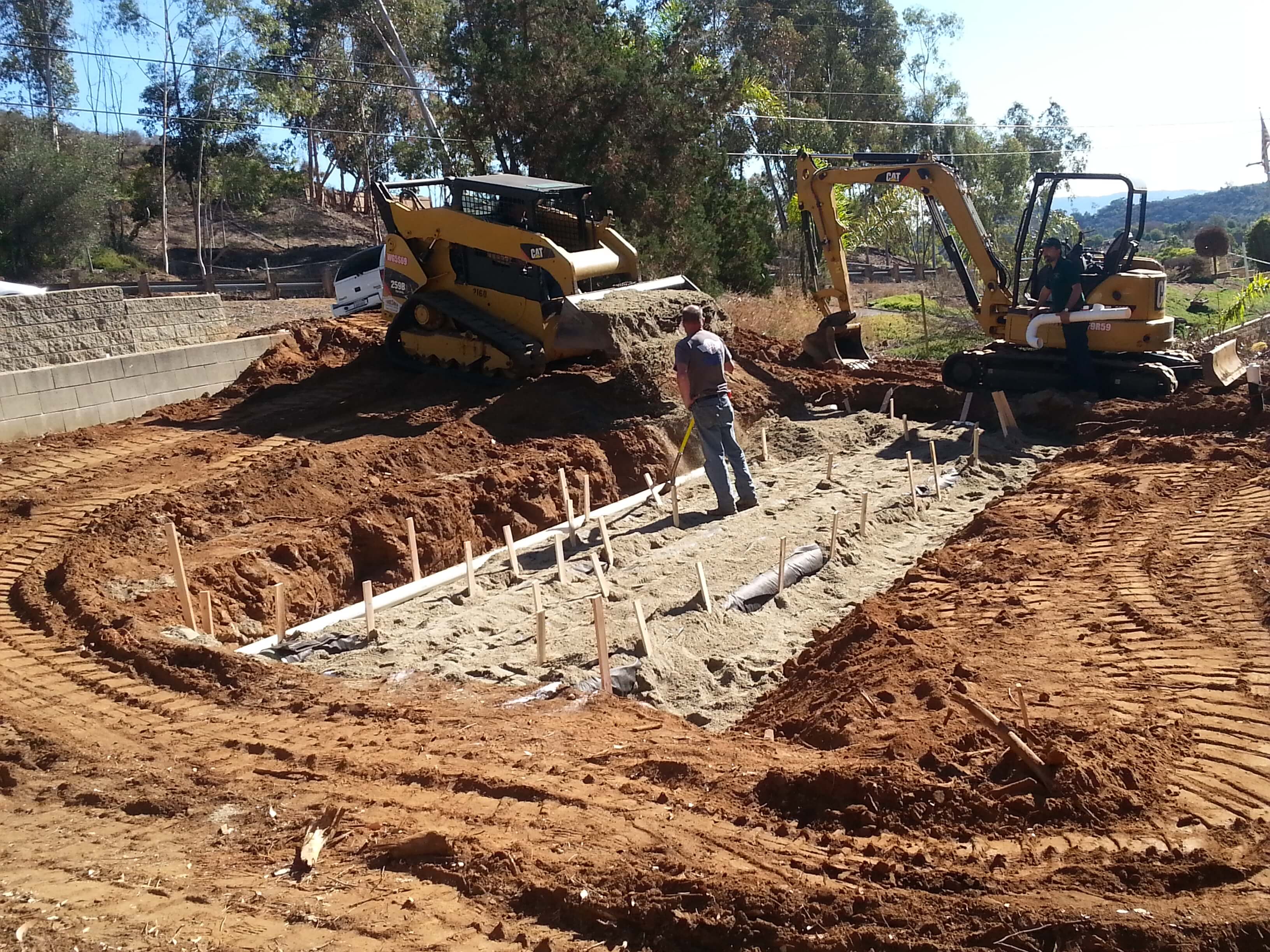 Leach field construction